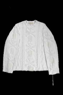 Load image into Gallery viewer, MASTERMIND WORLD OG ARAN SWEAT SHIRT (IVORY)