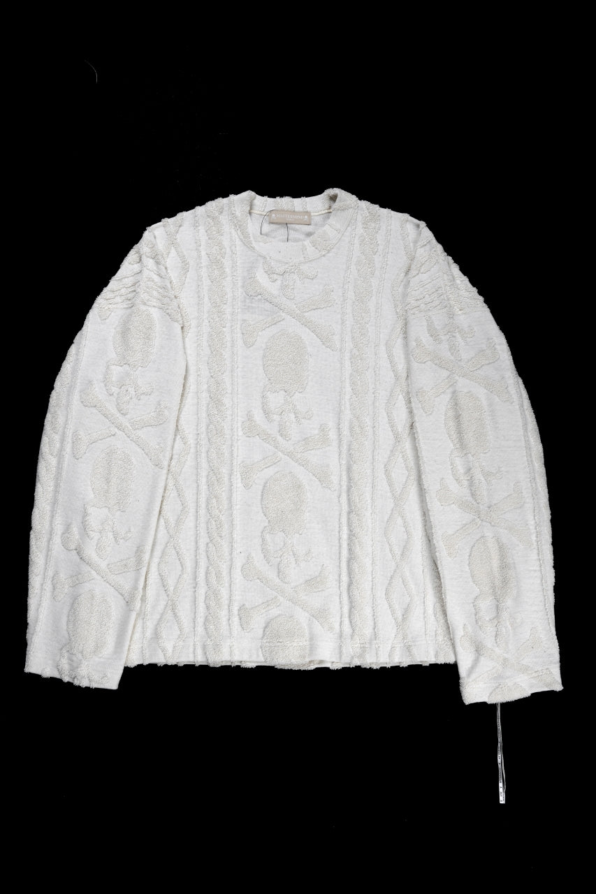 Load image into Gallery viewer, MASTERMIND WORLD OG ARAN SWEAT SHIRT (IVORY)