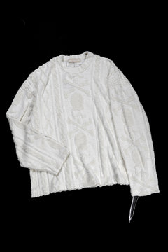 Load image into Gallery viewer, MASTERMIND WORLD OG ARAN SWEAT SHIRT (IVORY)