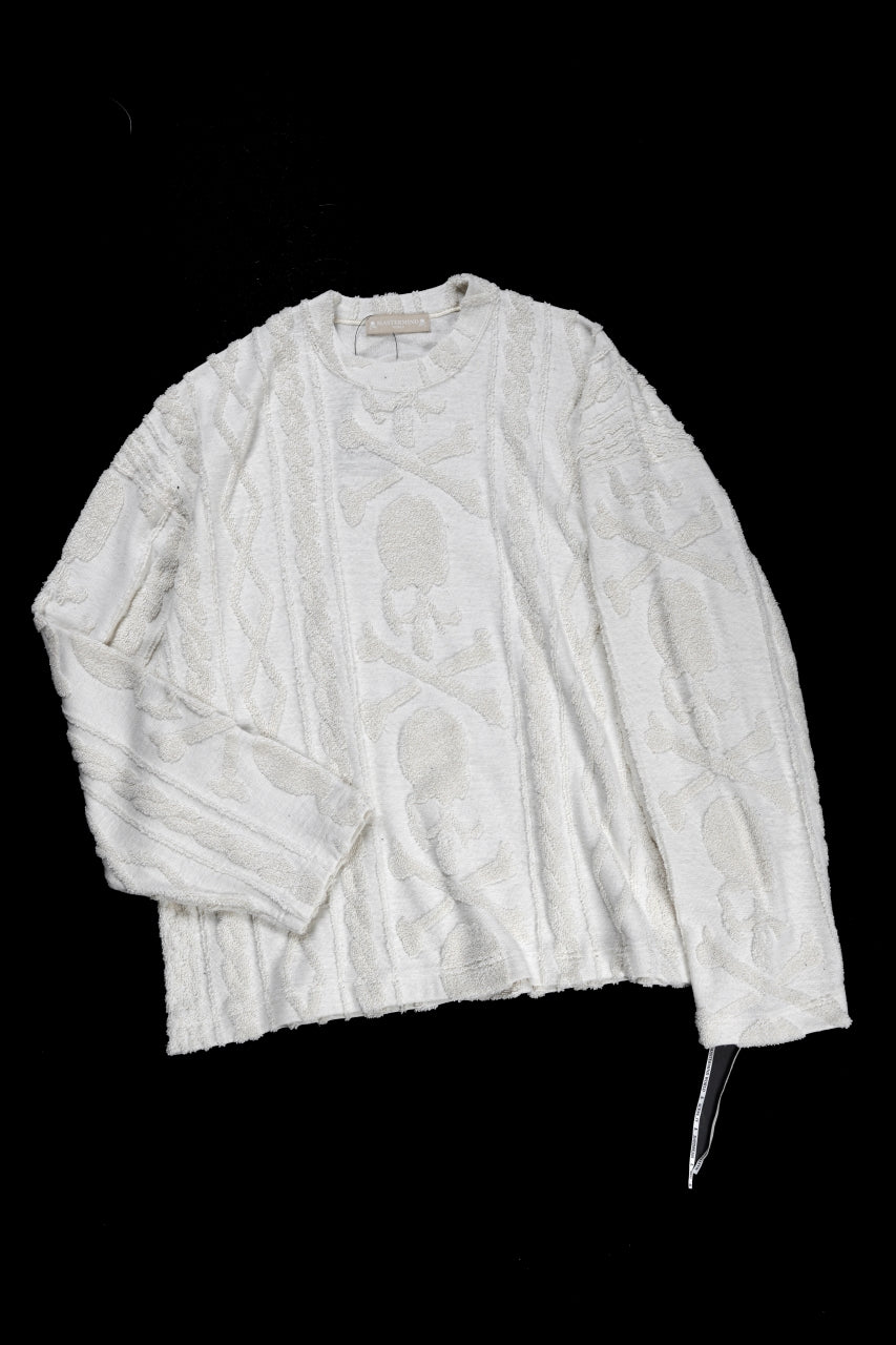 Load image into Gallery viewer, MASTERMIND WORLD OG ARAN SWEAT SHIRT (IVORY)