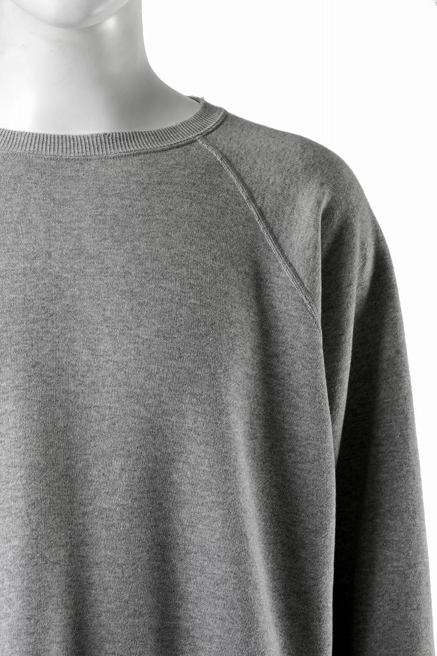 画像をギャラリービューアに読み込む, FULLCOUNT FADING RAGLAN SLEEVE SWEAT SHIRT (HEATHER GRAY)