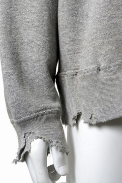 画像をギャラリービューアに読み込む, FULLCOUNT FADING RAGLAN SLEEVE SWEAT SHIRT (HEATHER GRAY)