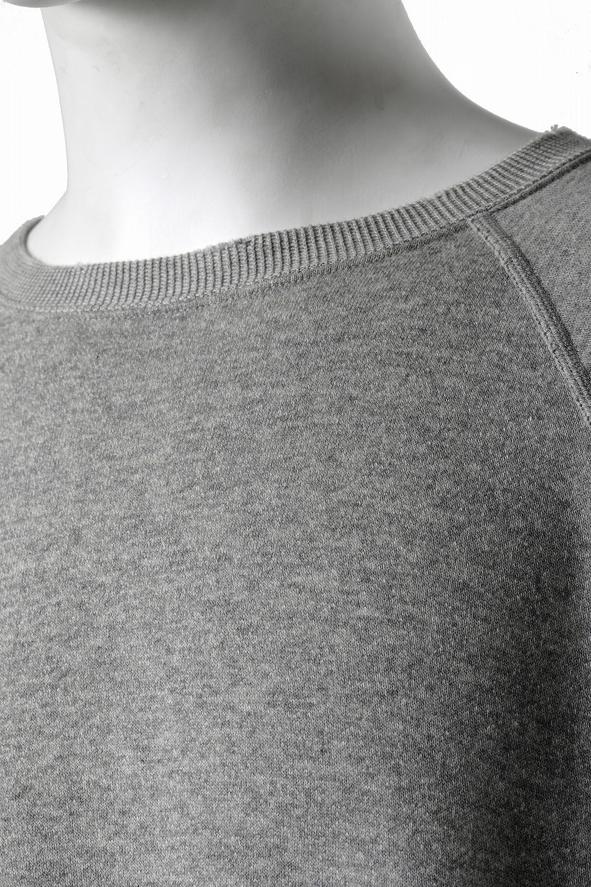 画像をギャラリービューアに読み込む, FULLCOUNT FADING RAGLAN SLEEVE SWEAT SHIRT (HEATHER GRAY)