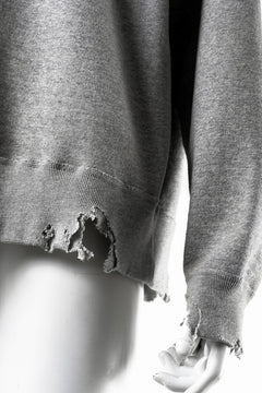 画像をギャラリービューアに読み込む, FULLCOUNT FADING RAGLAN SLEEVE SWEAT SHIRT (HEATHER GRAY)