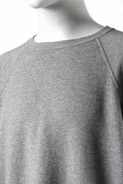 画像をギャラリービューアに読み込む, FULLCOUNT FADING RAGLAN SLEEVE SWEAT SHIRT (DAMAGE LESS / HEATHER GRAY)