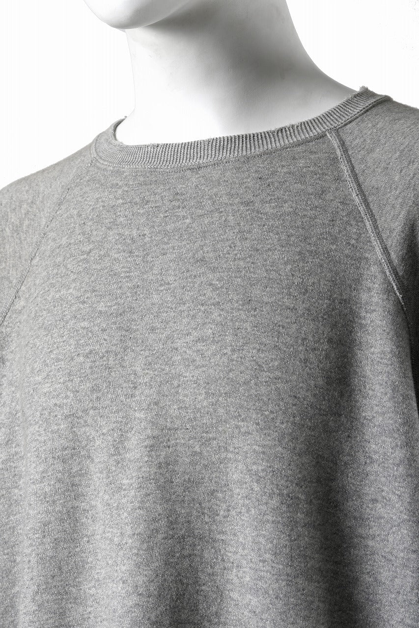 画像をギャラリービューアに読み込む, FULLCOUNT FADING RAGLAN SLEEVE SWEAT SHIRT (DAMAGE LESS / HEATHER GRAY)