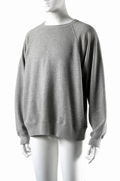 画像をギャラリービューアに読み込む, FULLCOUNT FADING RAGLAN SLEEVE SWEAT SHIRT (DAMAGE LESS / HEATHER GRAY)