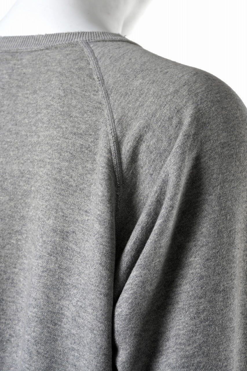 画像をギャラリービューアに読み込む, FULLCOUNT FADING RAGLAN SLEEVE SWEAT SHIRT (DAMAGE LESS / HEATHER GRAY)
