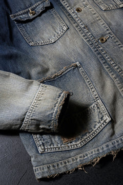 Load image into Gallery viewer, FULLCOUNT x N/07 exclusive COVER ALL JACKET / 10.5oz Zimbabwe Denim (INDIGO BLUE / EFFECTED)