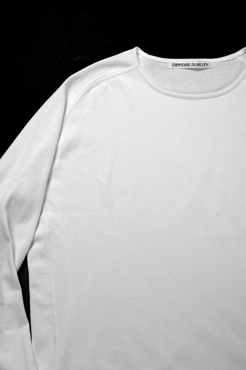 画像をギャラリービューアに読み込む, OPPOSE DUALITY ERGONOMIC LS T-SHIRTS / DRY COTTON JERSEY (WHITE)
