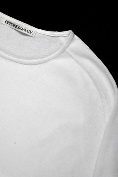 画像をギャラリービューアに読み込む, OPPOSE DUALITY ERGONOMIC LS T-SHIRTS / DRY COTTON JERSEY (WHITE)