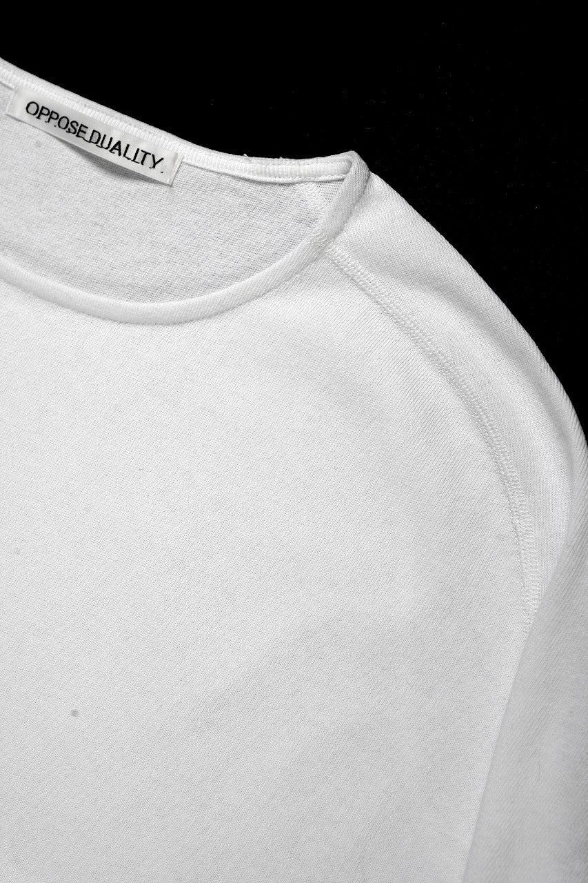 画像をギャラリービューアに読み込む, OPPOSE DUALITY ERGONOMIC LS T-SHIRTS / DRY COTTON JERSEY (WHITE)