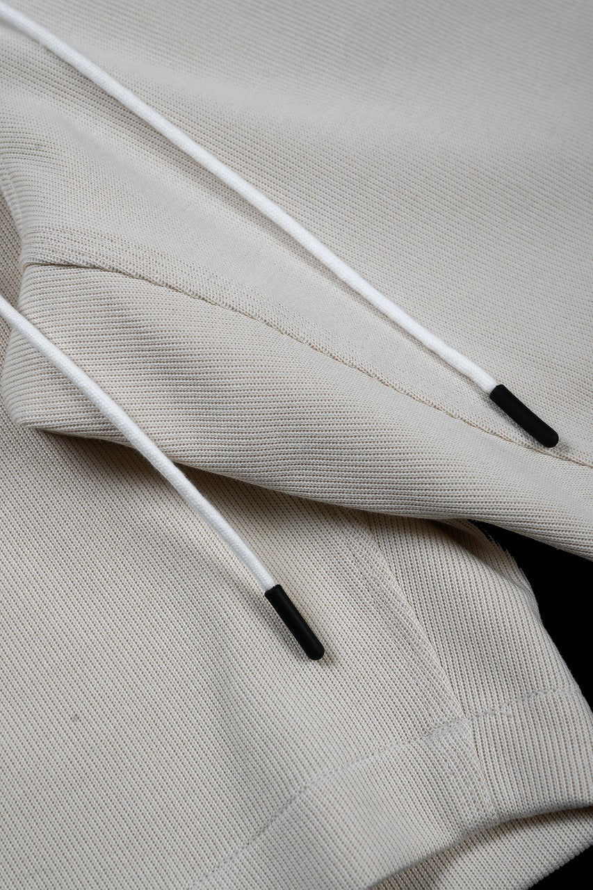 画像をギャラリービューアに読み込む, N/07 2 TUCKS EASY SHORTS / RIBBED CARDBOARD KNIT JERSEY (LIGHT BEIGE)