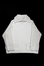 画像をギャラリービューアに読み込む, F/CE. REVERSE PATTERN COLLAR KNIT (IVORY)