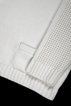 画像をギャラリービューアに読み込む, F/CE. REVERSE PATTERN COLLAR KNIT (IVORY)