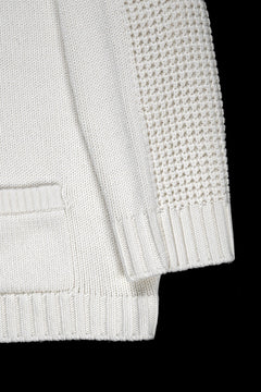画像をギャラリービューアに読み込む, F/CE. REVERSE PATTERN COLLAR KNIT (IVORY)