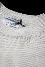 画像をギャラリービューアに読み込む, F/CE. DUAL TEXTURE SHIFTED LINES KNIT (IVORY)