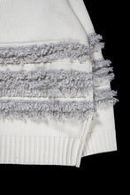 画像をギャラリービューアに読み込む, F/CE. DUAL TEXTURE SHIFTED LINES KNIT (IVORY)