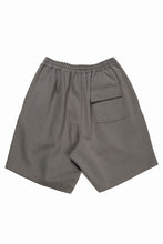 画像をギャラリービューアに読み込む, N/07 2 TUCKS EASY SHORTS / RIBBED CARDBOARD KNIT JERSEY (KHAKI GREEN)
