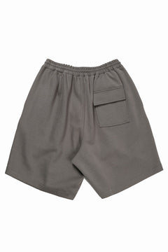 画像をギャラリービューアに読み込む, N/07 2 TUCKS EASY SHORTS / RIBBED CARDBOARD KNIT JERSEY (KHAKI GREEN)