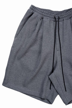 画像をギャラリービューアに読み込む, N/07 2 TUCKS EASY SHORTS / RIBBED CARDBOARD KNIT JERSEY (GREY)