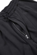 画像をギャラリービューアに読み込む, N/07 2 TUCKS EASY SHORTS / RIBBED CARDBOARD KNIT JERSEY (CHARCOAL)