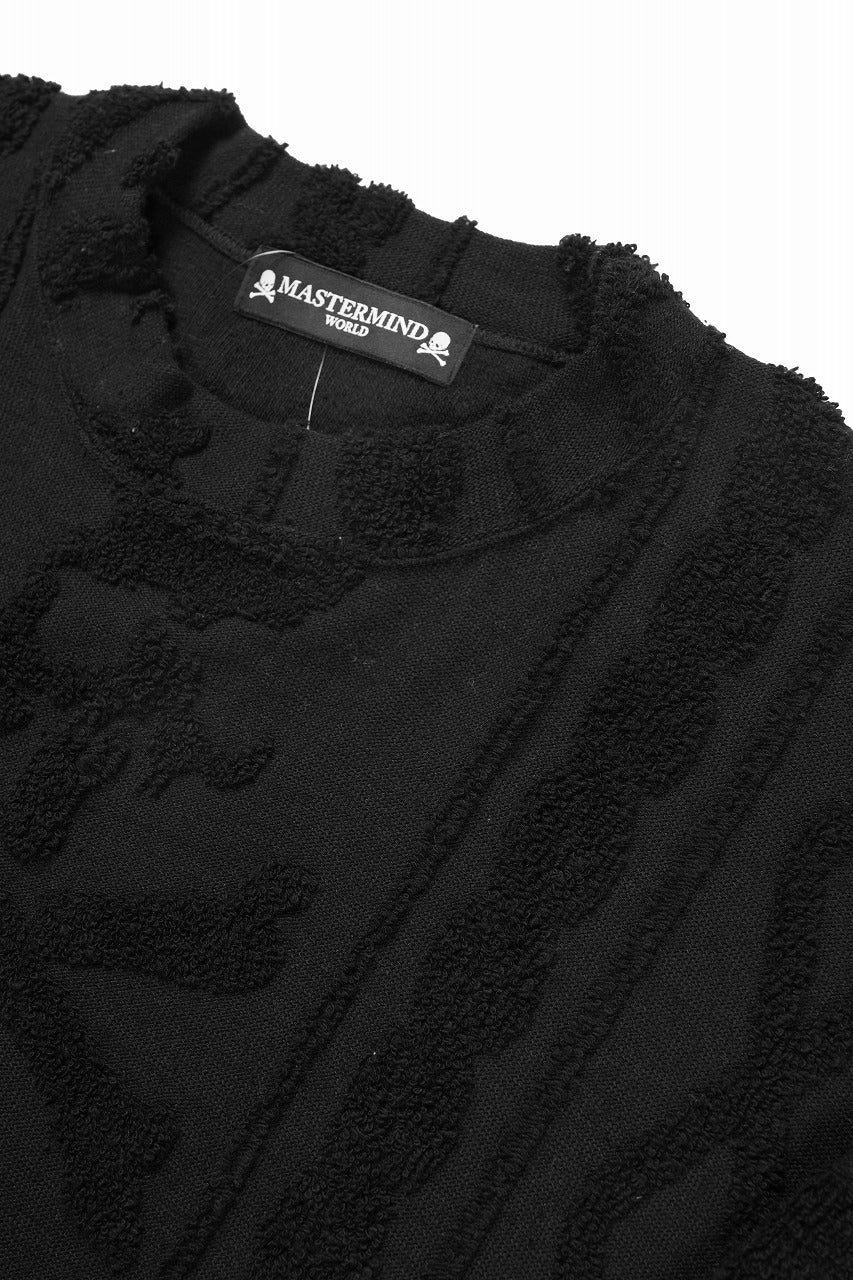 Load image into Gallery viewer, MASTERMIND WORLD OG ARAN SWEAT SHIRT (BLACK)