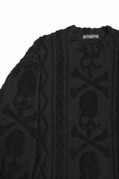 Load image into Gallery viewer, MASTERMIND WORLD OG ARAN SWEAT SHIRT (BLACK)
