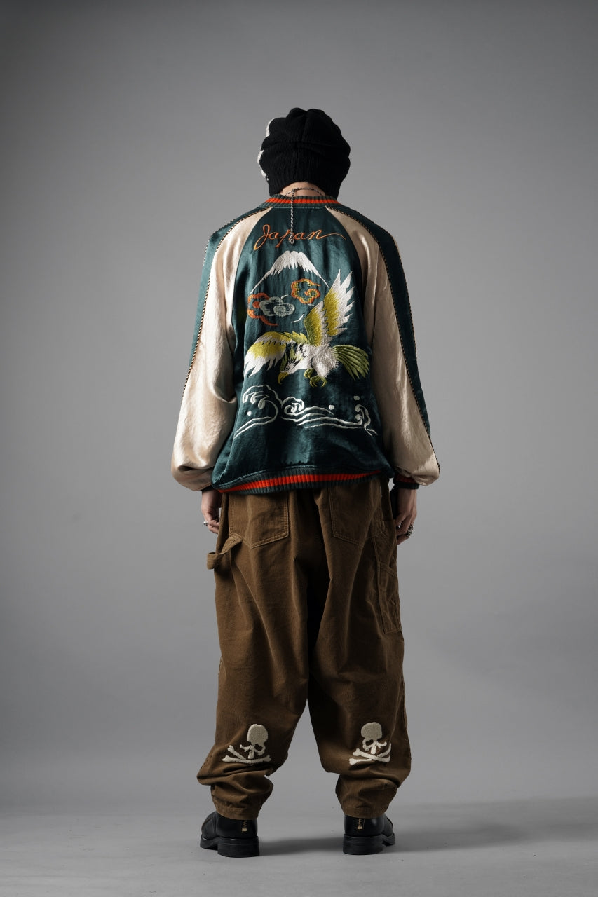 Load image into Gallery viewer, mastermind JAPAN WIDE CORDUROY PAINTER PANTS (CAMEL)