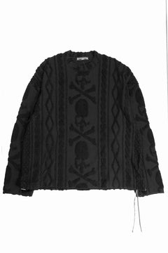 Load image into Gallery viewer, MASTERMIND WORLD OG ARAN SWEAT SHIRT (BLACK)