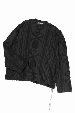 Load image into Gallery viewer, MASTERMIND WORLD OG ARAN SWEAT SHIRT (BLACK)