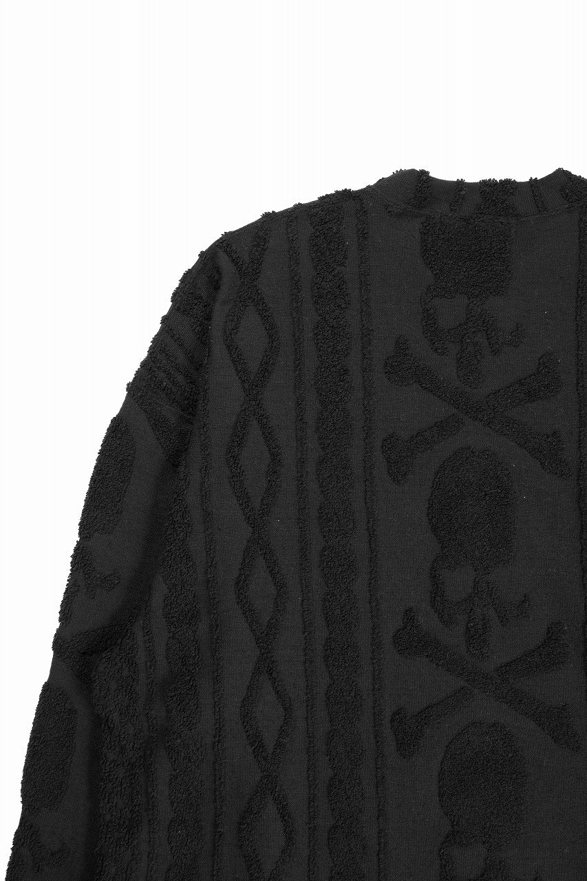 Load image into Gallery viewer, MASTERMIND WORLD OG ARAN SWEAT SHIRT (BLACK)