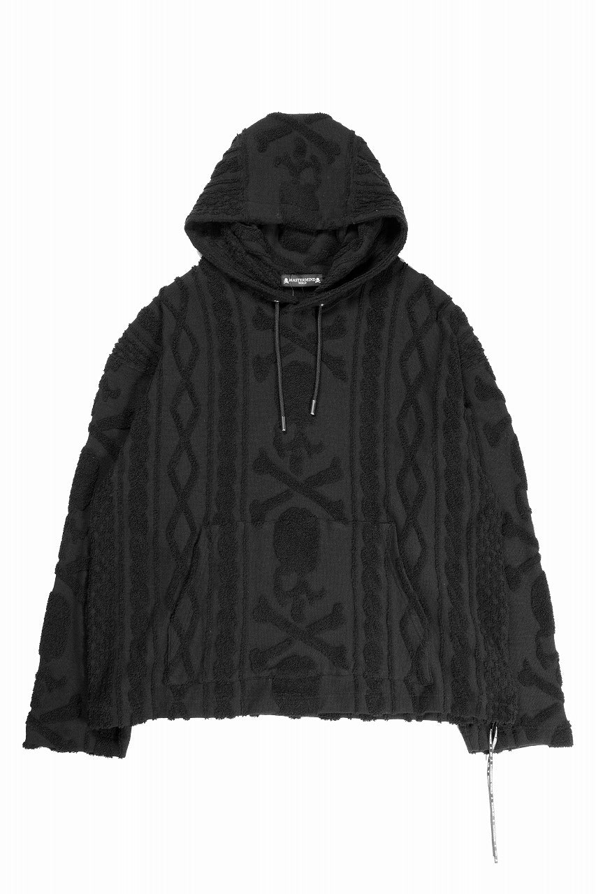 Load image into Gallery viewer, MASTERMIND WORLD OG ARAN HOODIE (BLACK)