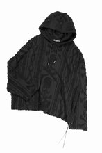 Load image into Gallery viewer, MASTERMIND WORLD OG ARAN HOODIE (BLACK)