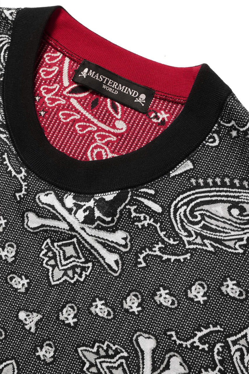 Load image into Gallery viewer, MASTERMIND WORLD REVERSIBLE LS TEE (BLACK x RED)