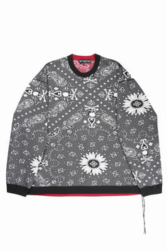 Load image into Gallery viewer, MASTERMIND WORLD REVERSIBLE LS TEE (BLACK x RED)