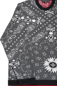 Load image into Gallery viewer, MASTERMIND WORLD REVERSIBLE LS TEE (BLACK x RED)