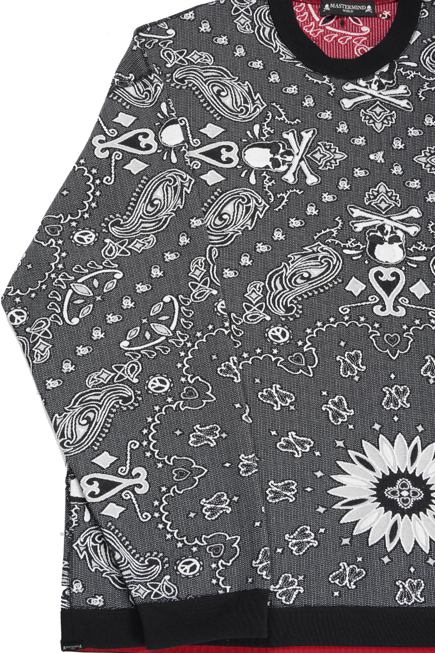 Load image into Gallery viewer, MASTERMIND WORLD REVERSIBLE LS TEE (BLACK x RED)