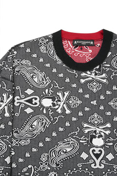 Load image into Gallery viewer, MASTERMIND WORLD REVERSIBLE LS TEE (BLACK x RED)