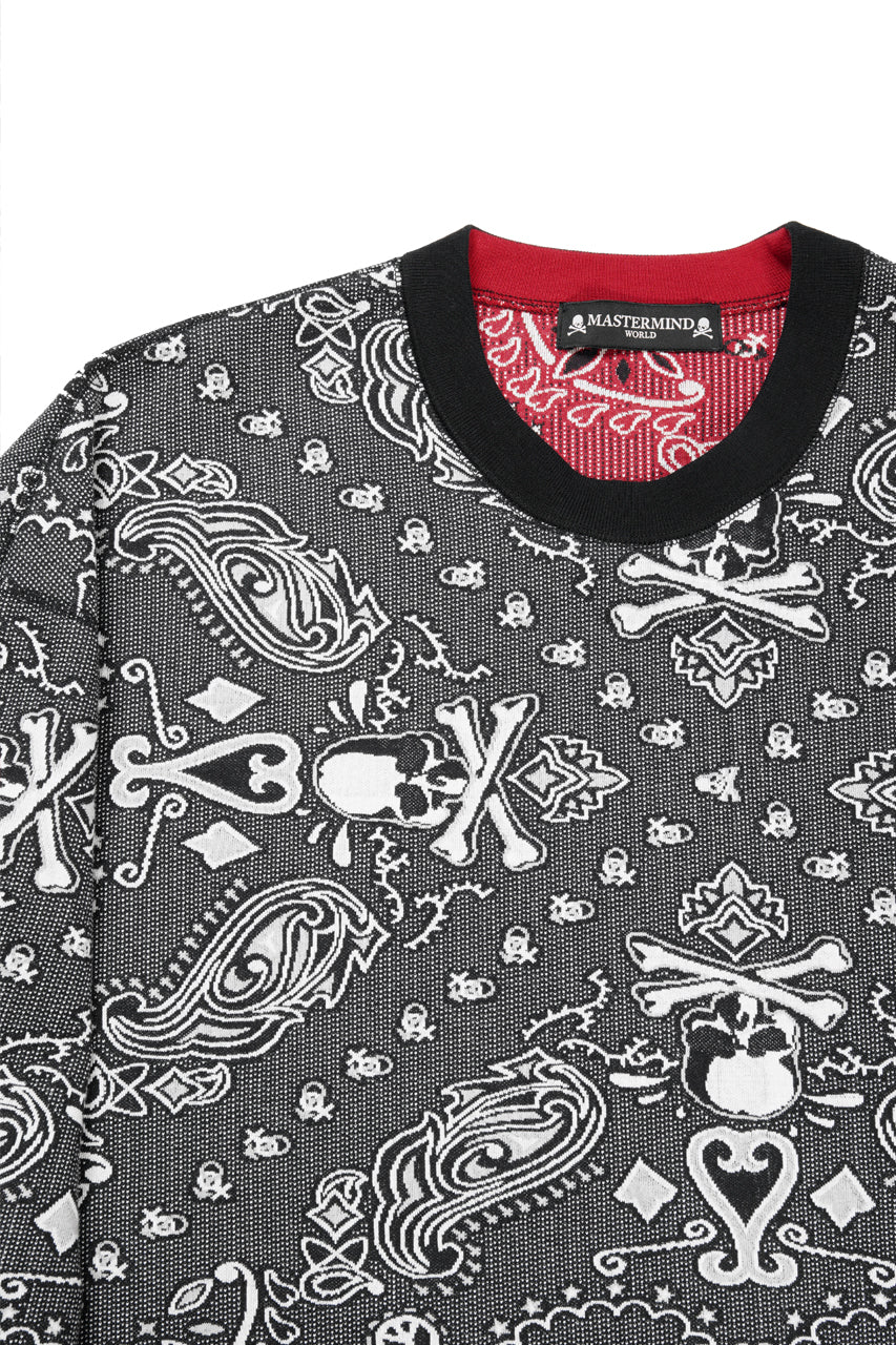 Load image into Gallery viewer, MASTERMIND WORLD REVERSIBLE LS TEE (BLACK x RED)