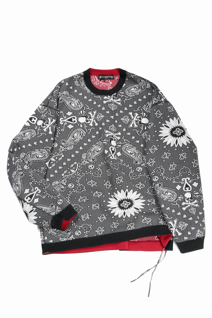 Load image into Gallery viewer, MASTERMIND WORLD REVERSIBLE LS TEE (BLACK x RED)