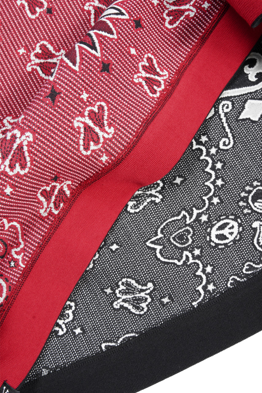 Load image into Gallery viewer, MASTERMIND WORLD REVERSIBLE LS TEE (BLACK x RED)