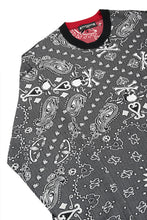 Load image into Gallery viewer, MASTERMIND WORLD REVERSIBLE LS TEE (BLACK x RED)