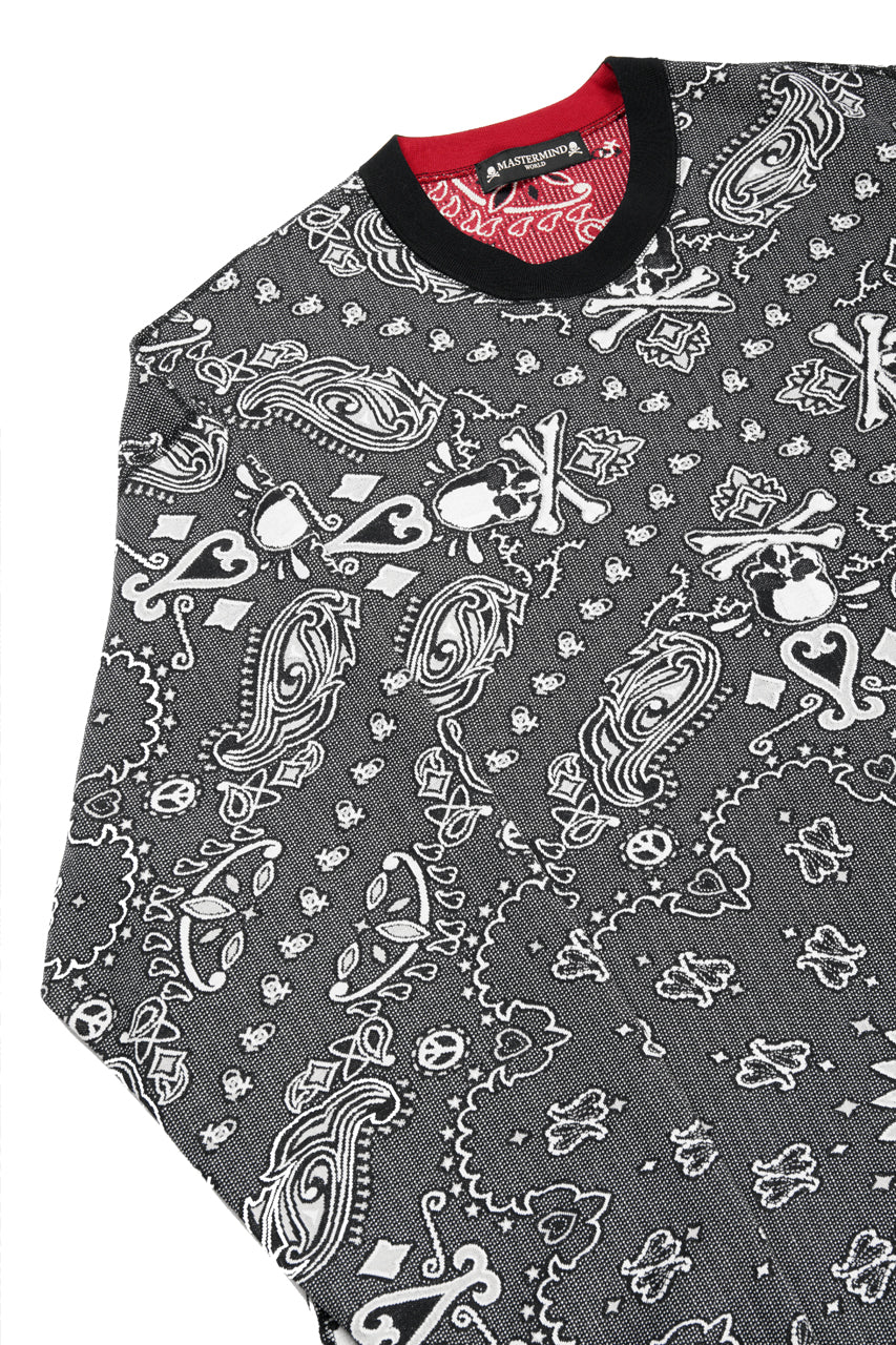 Load image into Gallery viewer, MASTERMIND WORLD REVERSIBLE LS TEE (BLACK x RED)