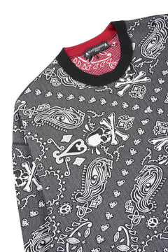 Load image into Gallery viewer, MASTERMIND WORLD REVERSIBLE LS TEE (BLACK x RED)