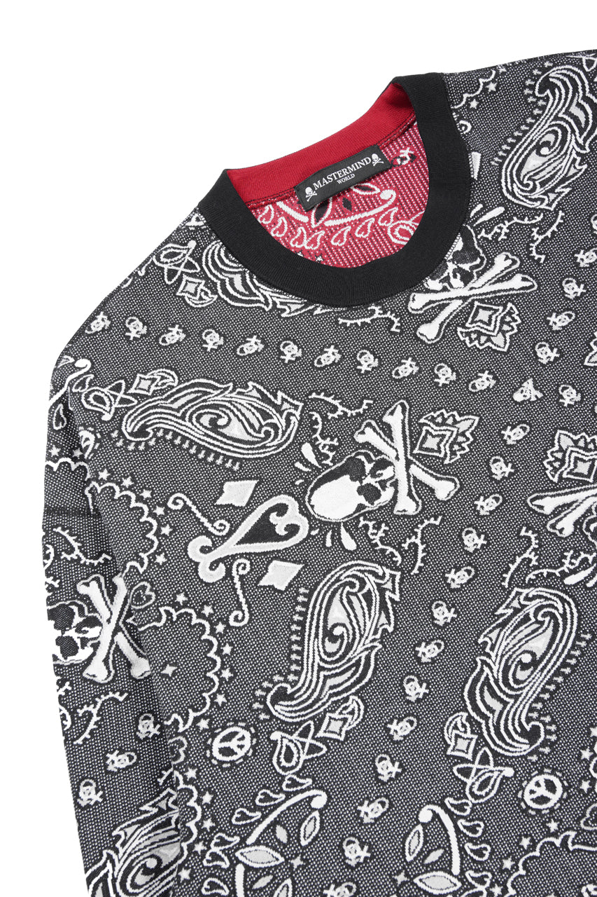 Load image into Gallery viewer, MASTERMIND WORLD REVERSIBLE LS TEE (BLACK x RED)