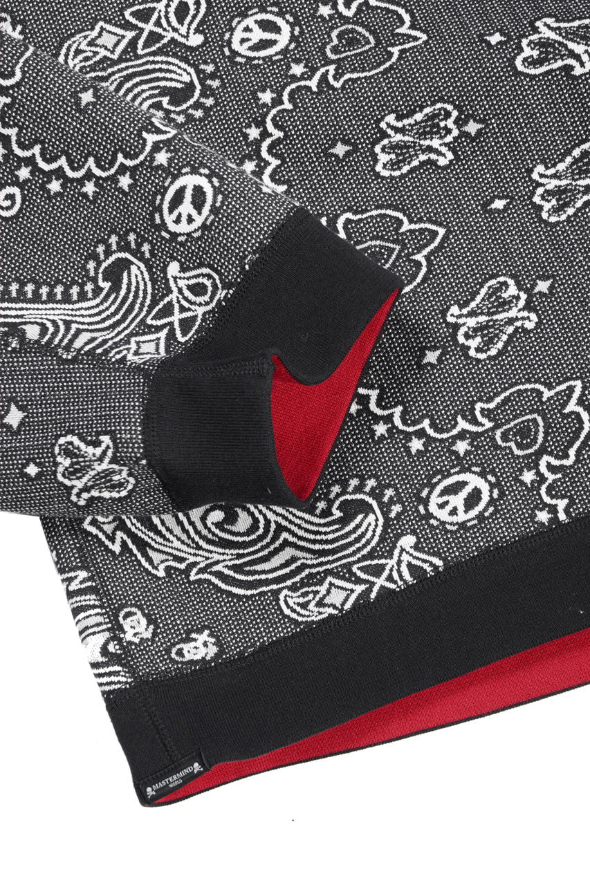 Load image into Gallery viewer, MASTERMIND WORLD REVERSIBLE LS TEE (BLACK x RED)