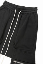 画像をギャラリービューアに読み込む, A.F ARTEFACT FLAP ZIP SARROUEL SKINNY SWEAT PANTS (BLACK)