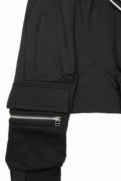 画像をギャラリービューアに読み込む, A.F ARTEFACT FLAP ZIP SARROUEL SKINNY SWEAT PANTS (BLACK)