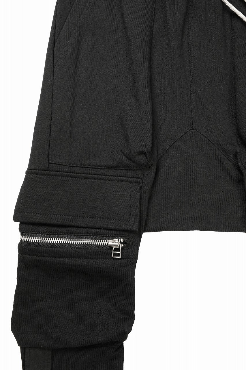 画像をギャラリービューアに読み込む, A.F ARTEFACT FLAP ZIP SARROUEL SKINNY SWEAT PANTS (BLACK)